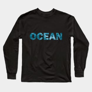 Ocean Waves Foamy Water Long Sleeve T-Shirt